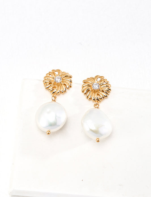 My Store Flora Pearl Earrings Earrings