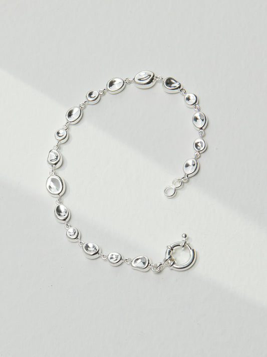 A_LUNAROSE Pebble Silver Bracelet Bracelet