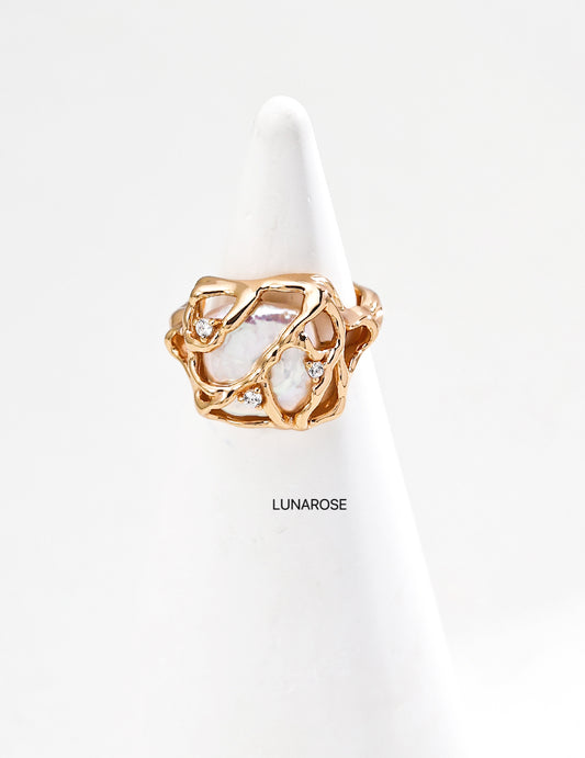 My Store Moonlit Nest Ring Gold Ring