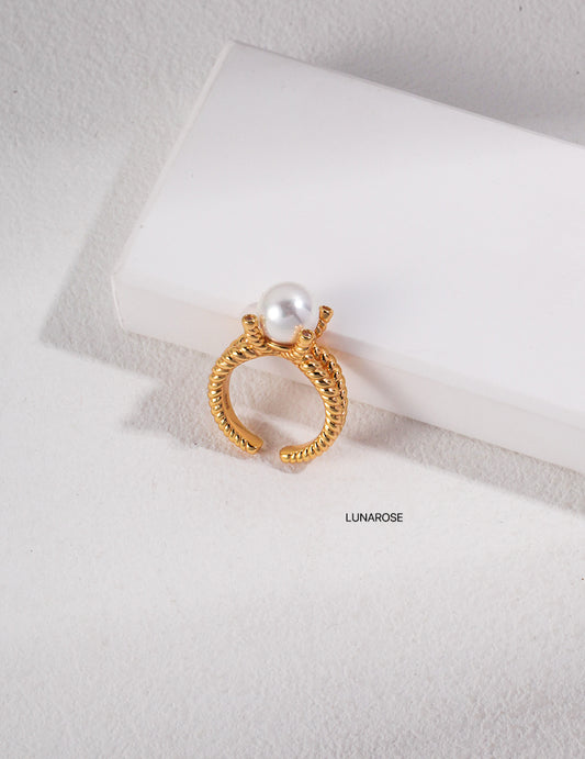 My Store Luna Spiral Ring Gold Ring