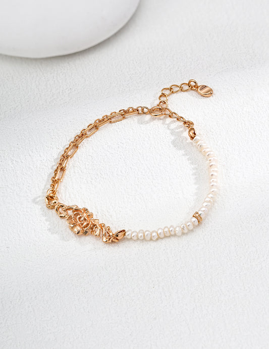 My Store Golden Bloom Pearl Bracelet Bracelet