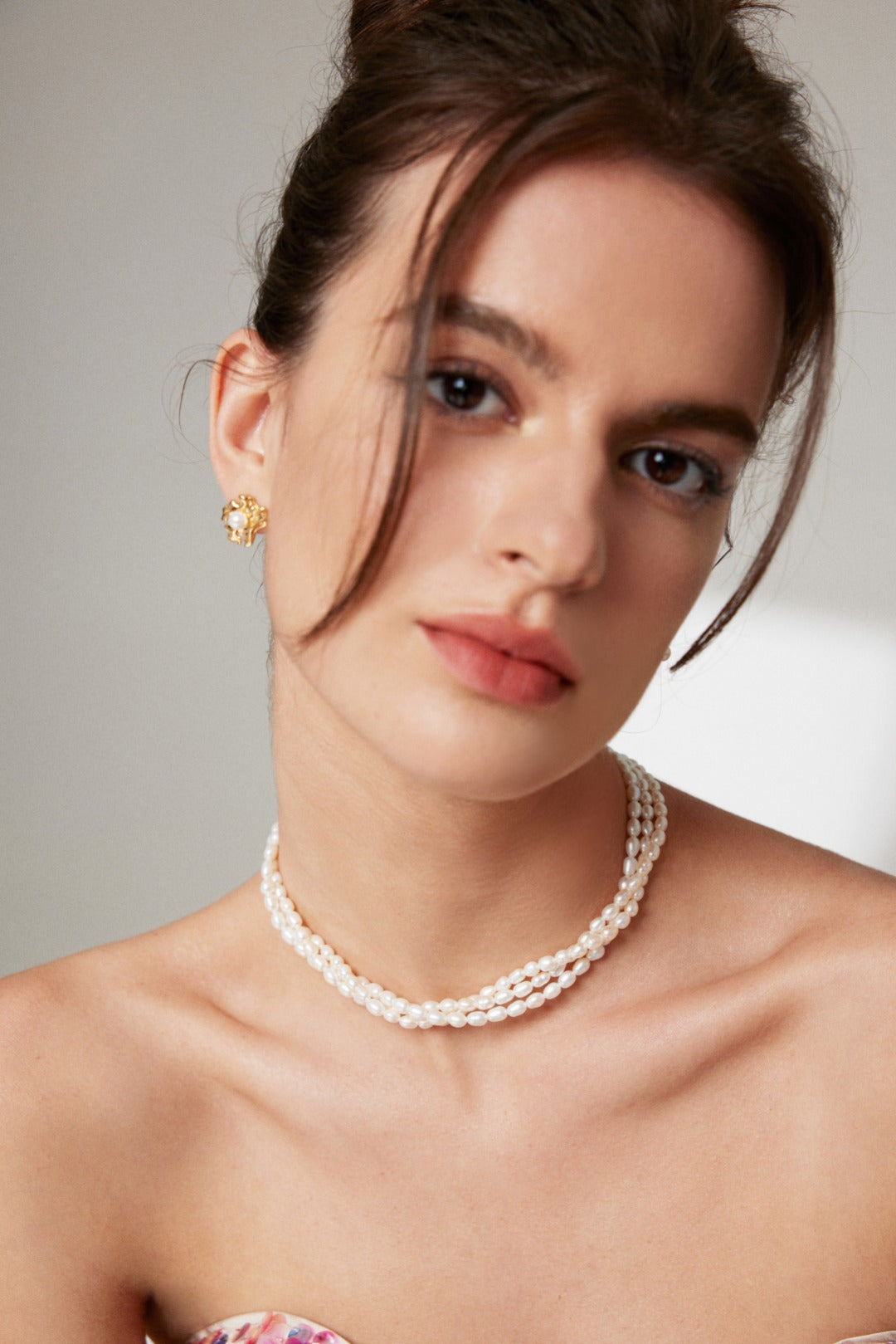 My Store Clémence – Rice Pearl Choker Pearl necklace