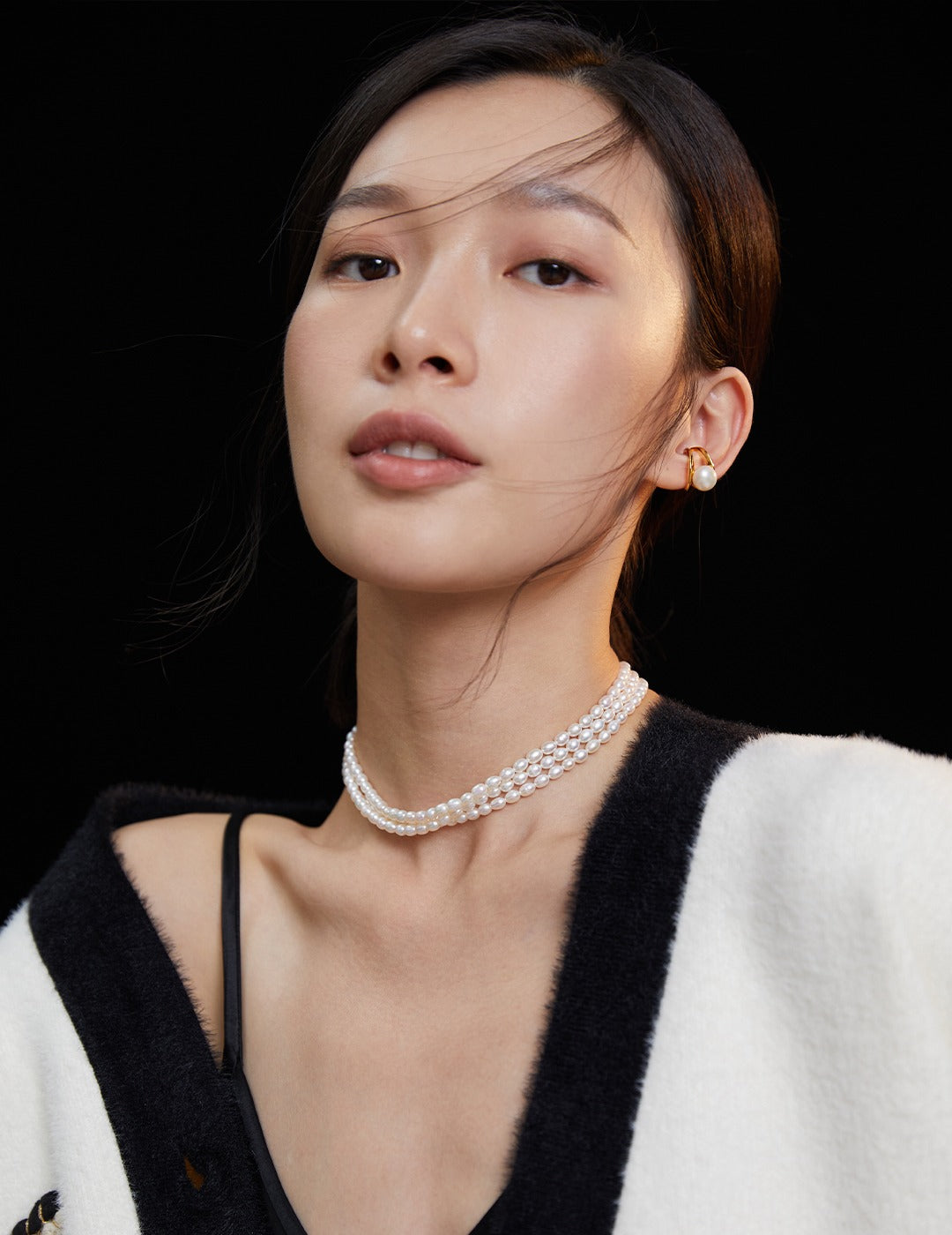 My Store Clémence – Rice Pearl Choker Pearl necklace