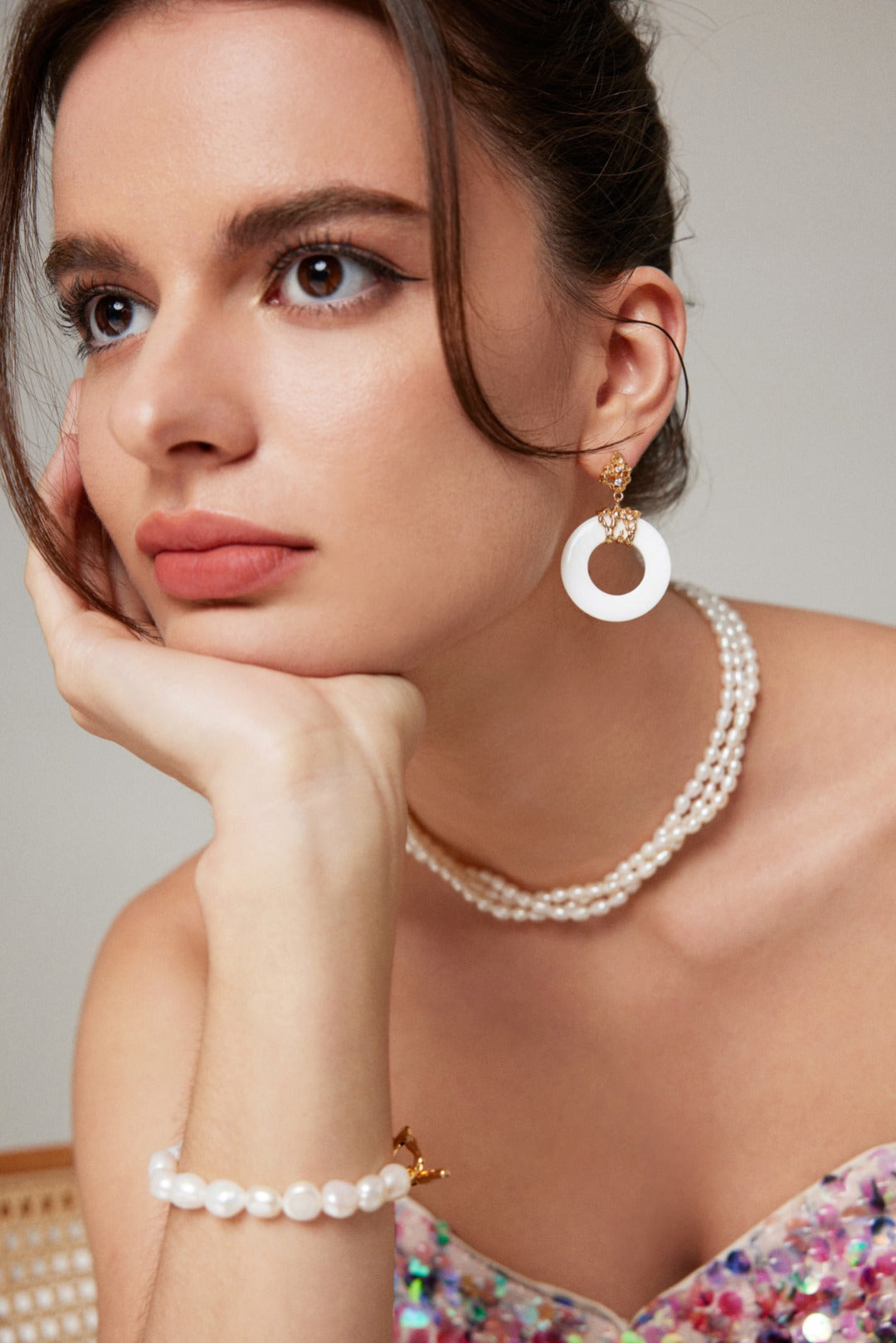 My Store Clémence – Rice Pearl Choker Pearl necklace