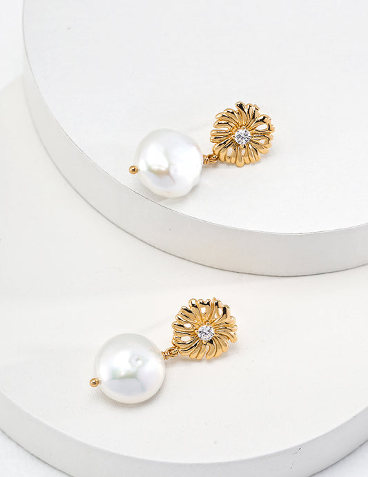 My Store Flora Pearl Earrings Earrings