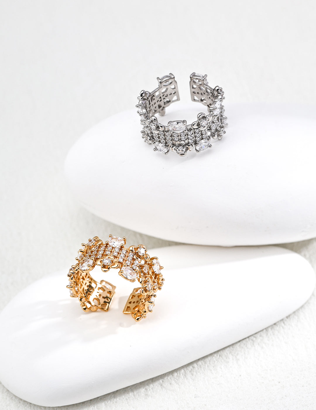 My Store Muse Ring – Sterling Silver Cubic Zirconia Band Ring