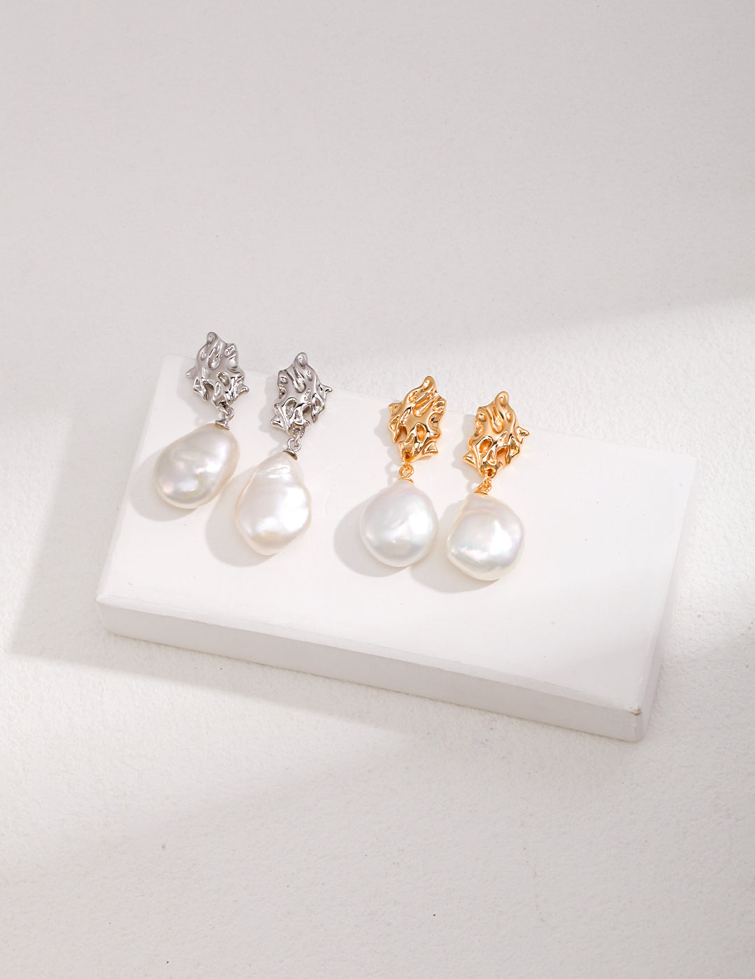 My Store Baroque Glow – Sterling Silver Pearl Drop Earrings Earrings