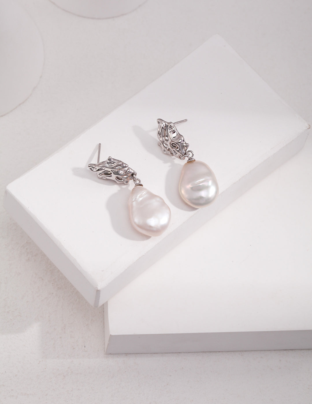 My Store Baroque Glow – Sterling Silver Pearl Drop Earrings Silver Earrings