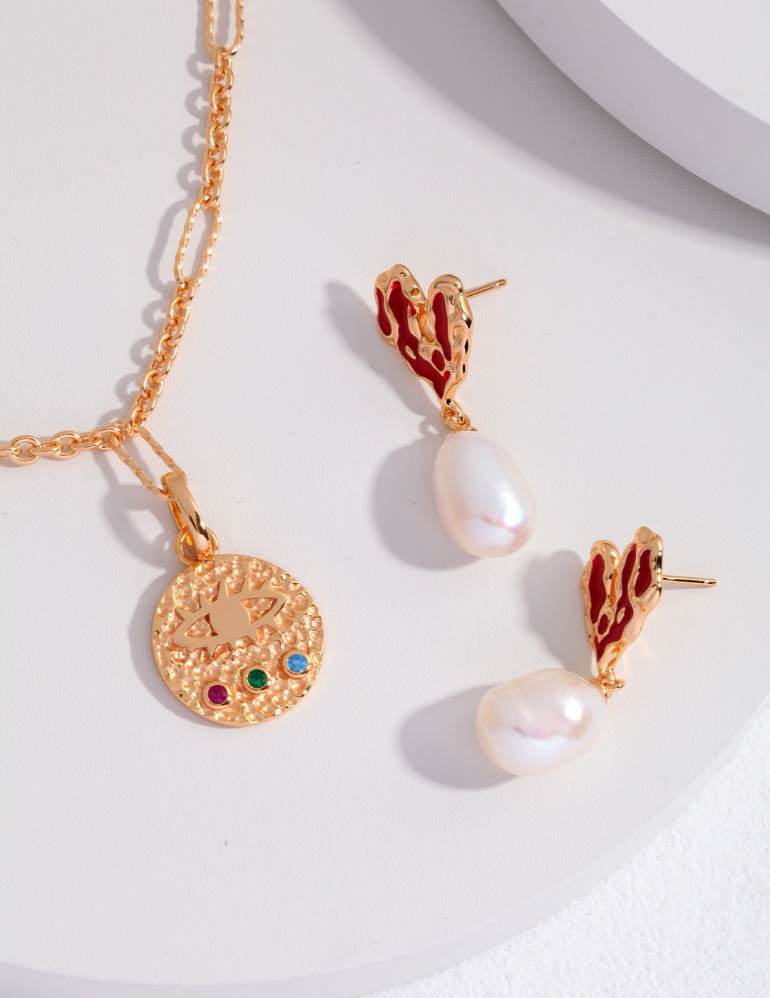 My Store Melted Heart Baroque Pearl Earrings Earrings