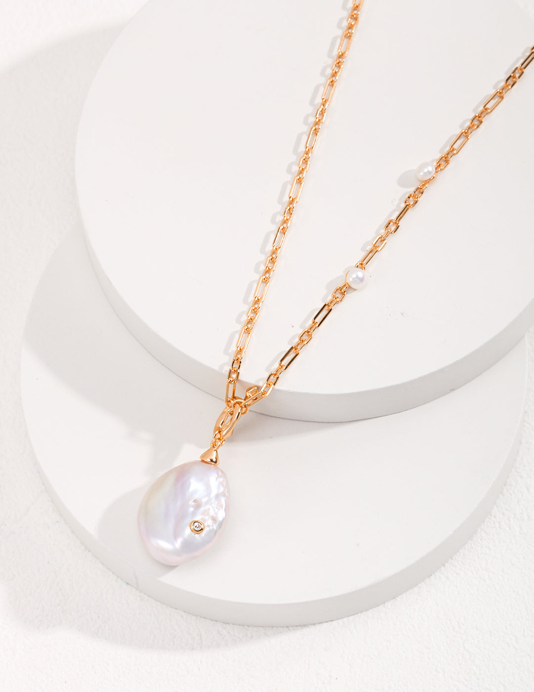 My Store Aurora Drop” Baroque Pearl Long Necklace Pearl necklace