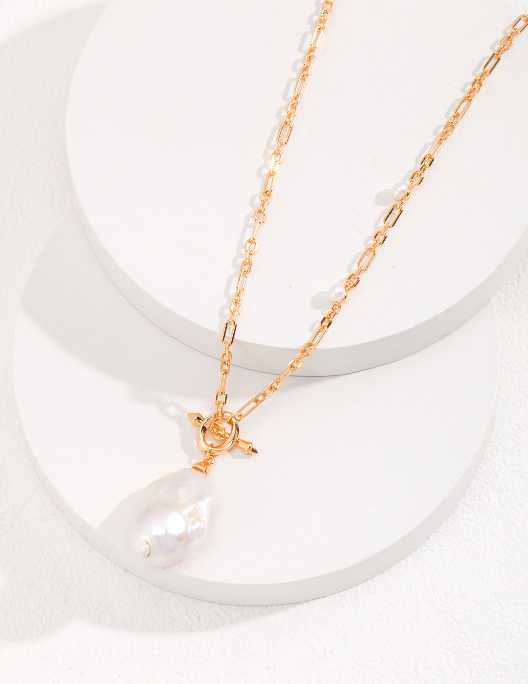 My Store Aurora Drop” Baroque Pearl Long Necklace Pearl necklace