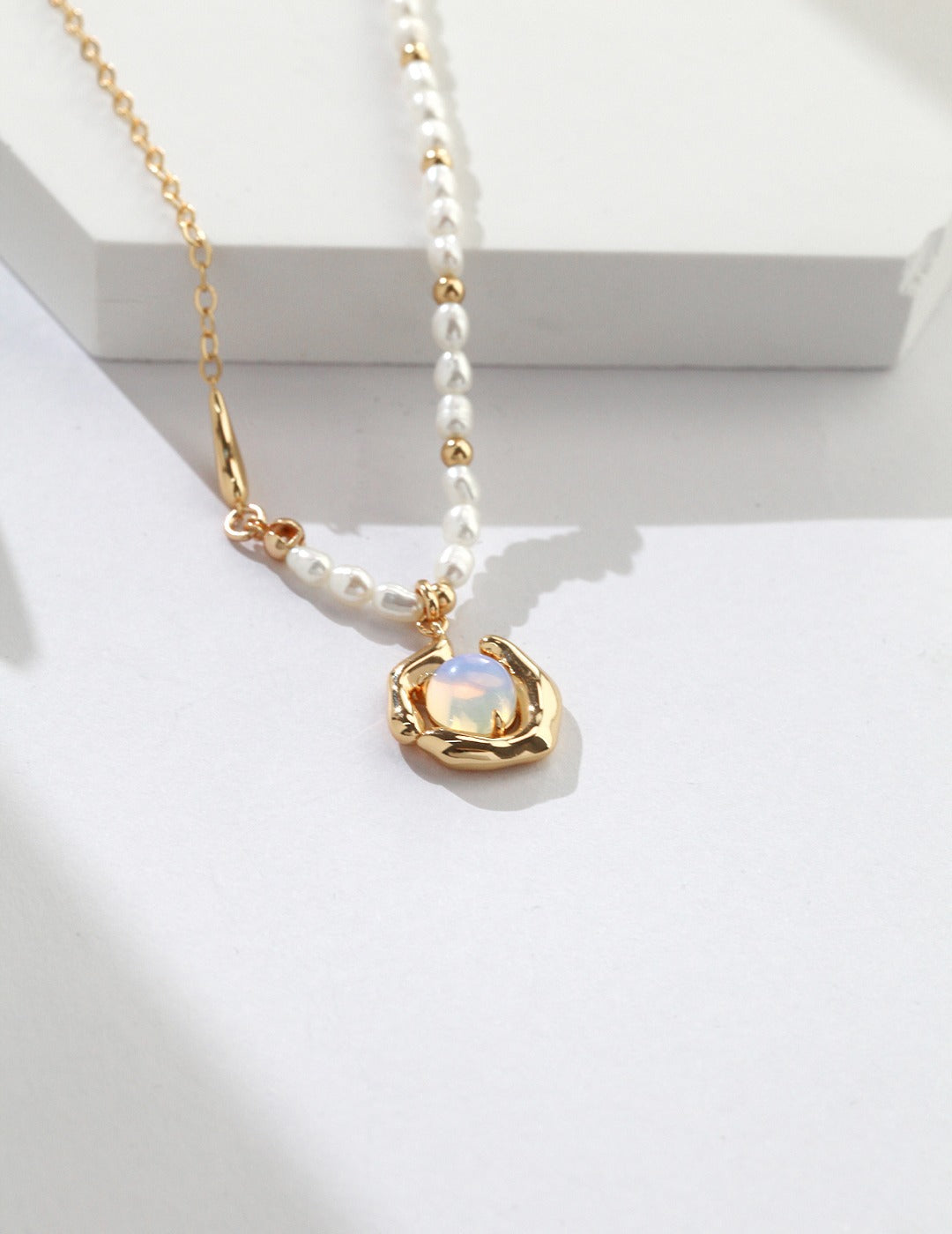 My Store “Lakesoul” Moonstone Pearl Necklace Pearl necklace