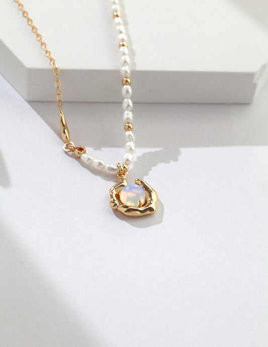 My Store “Lakesoul” Moonstone Pearl Necklace Pearl necklace