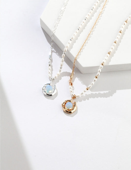 My Store “Lakesoul” Moonstone Pearl Necklace Pearl necklace