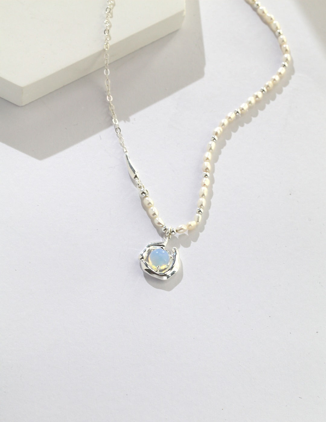 My Store “Lakesoul” Moonstone Pearl Necklace Pearl necklace