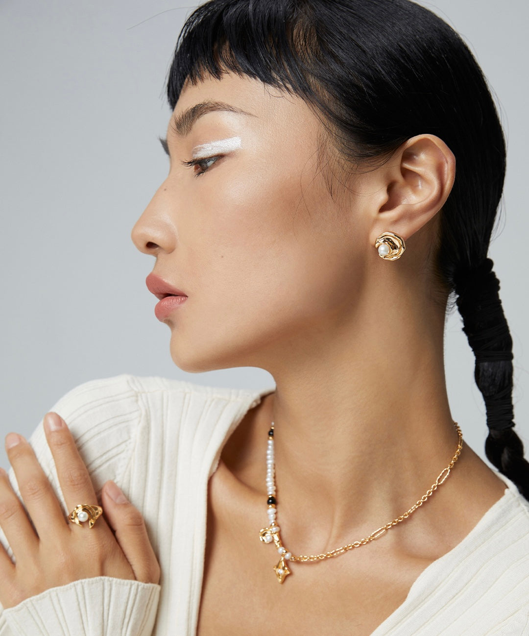 A_LUNAROSE Celestial Harmony Baroque Pearl Necklace Pearl necklace