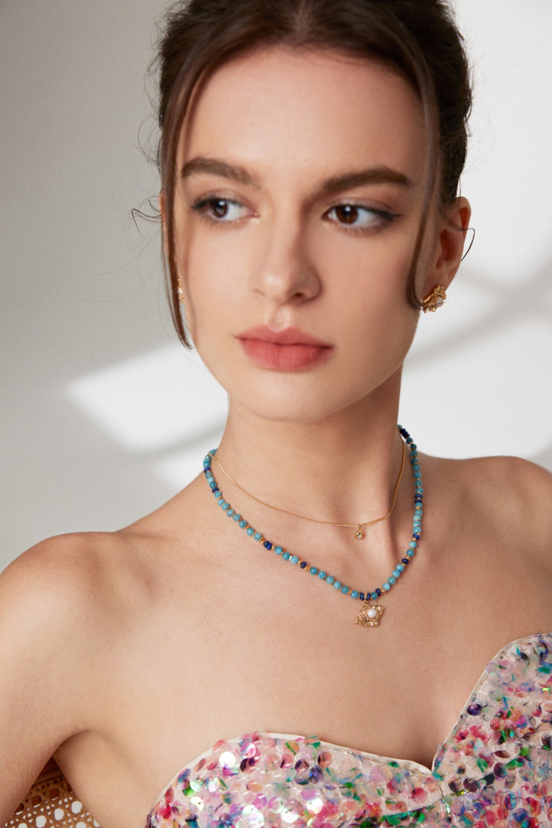 My Store Stellar Drift Beaded Necklace Pearl necklace