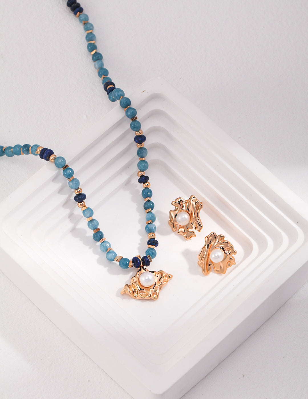 My Store Stellar Drift Beaded Necklace Pearl necklace
