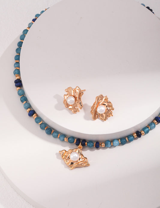 My Store Stellar Drift Beaded Necklace Pearl necklace