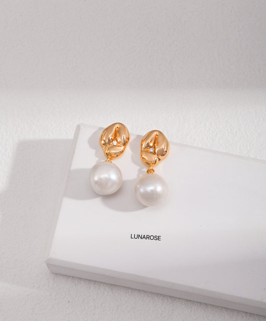 My Store Luna Drop Earrings Gold Earrings