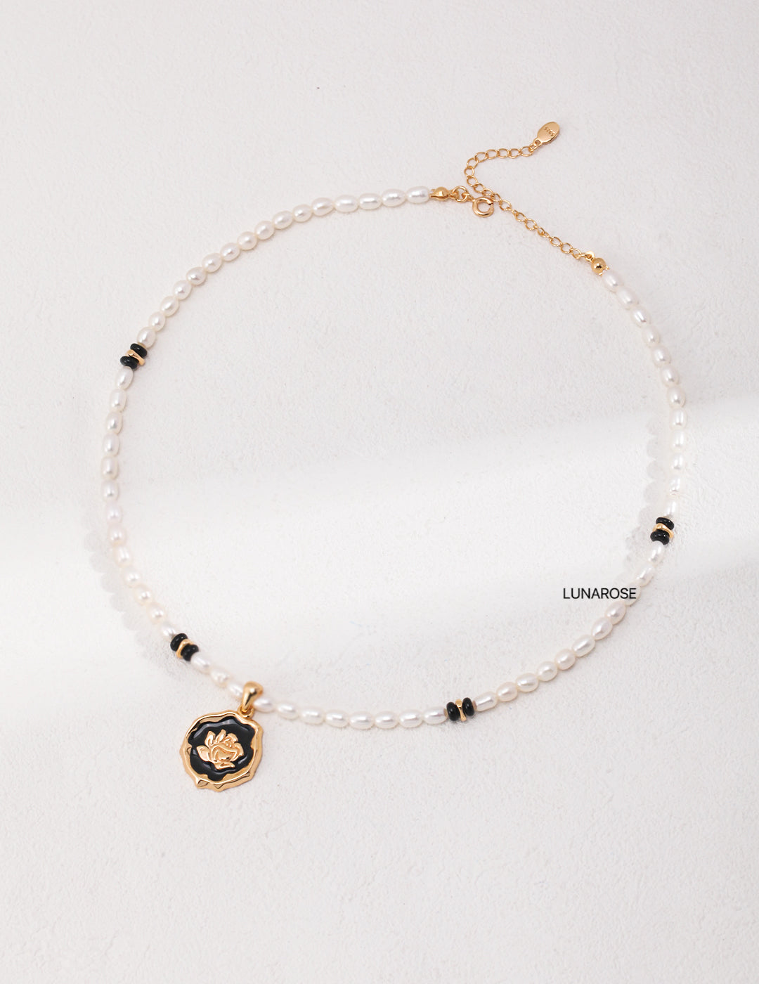 My Store Rose Medallion Pearl Necklace Pearl necklace