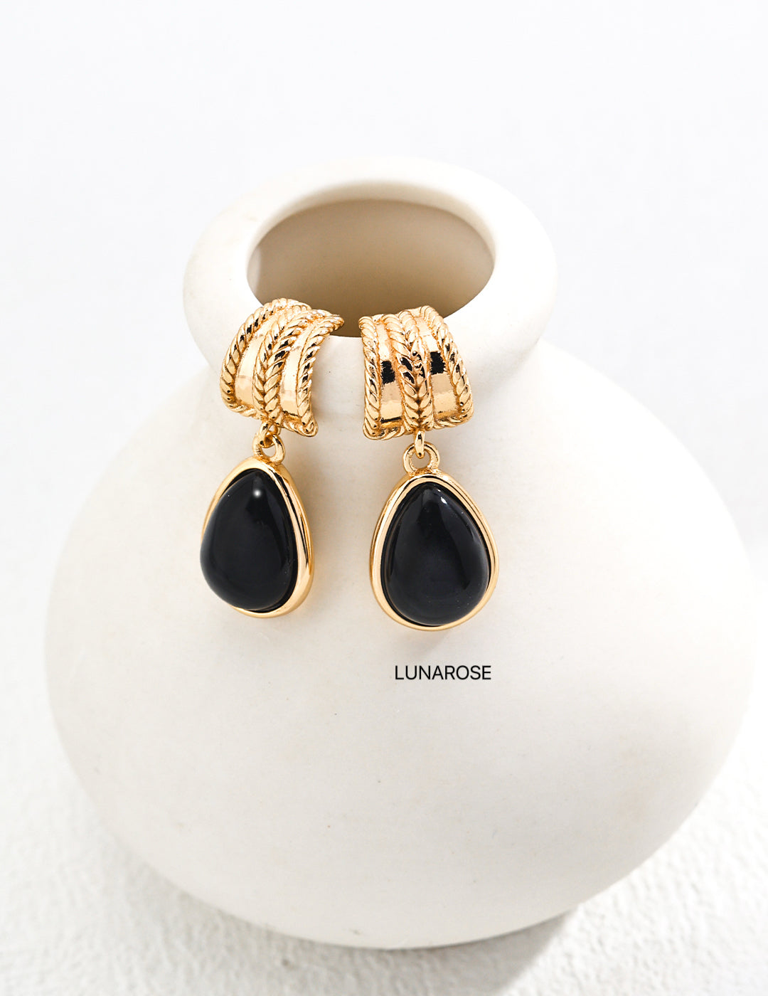 My Store Noir Élégance Earrings