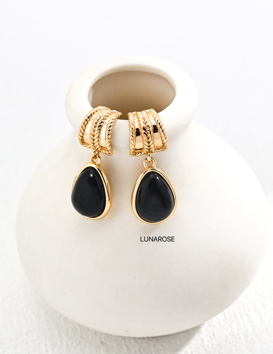 My Store Noir Élégance Earrings