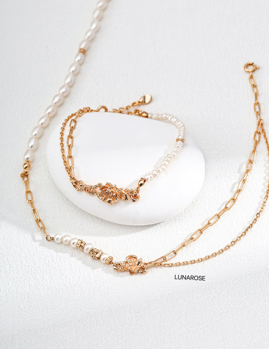 My Store Golden Bloom Pearl Necklace Pearl necklace