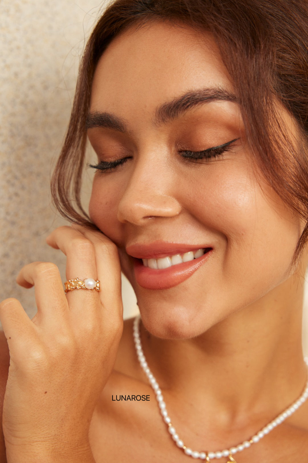 My Store Wave Reflects Moonlight Pearl Split Ring Ring