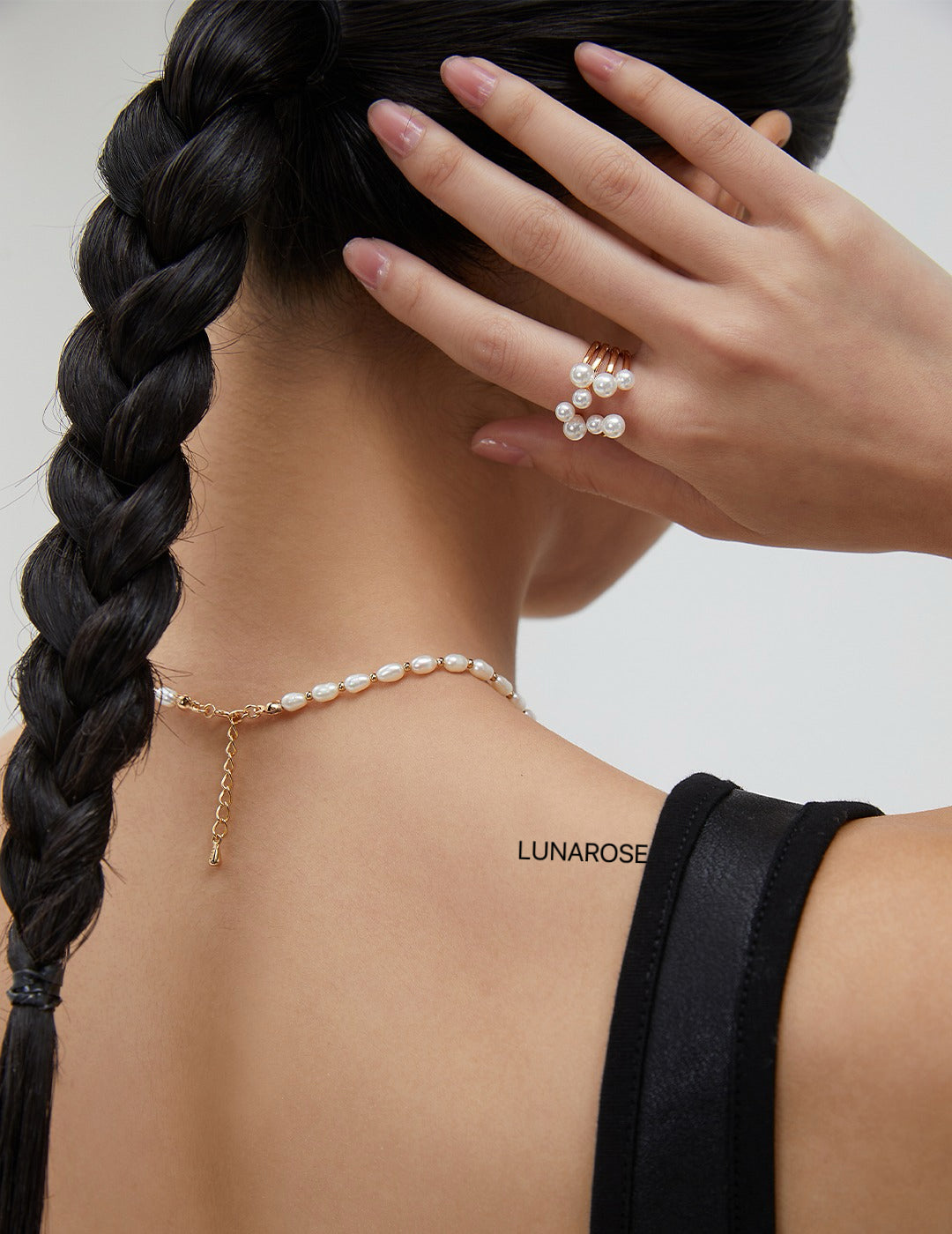 My Store Blooming Grace - Layered Pearl Ring Ring