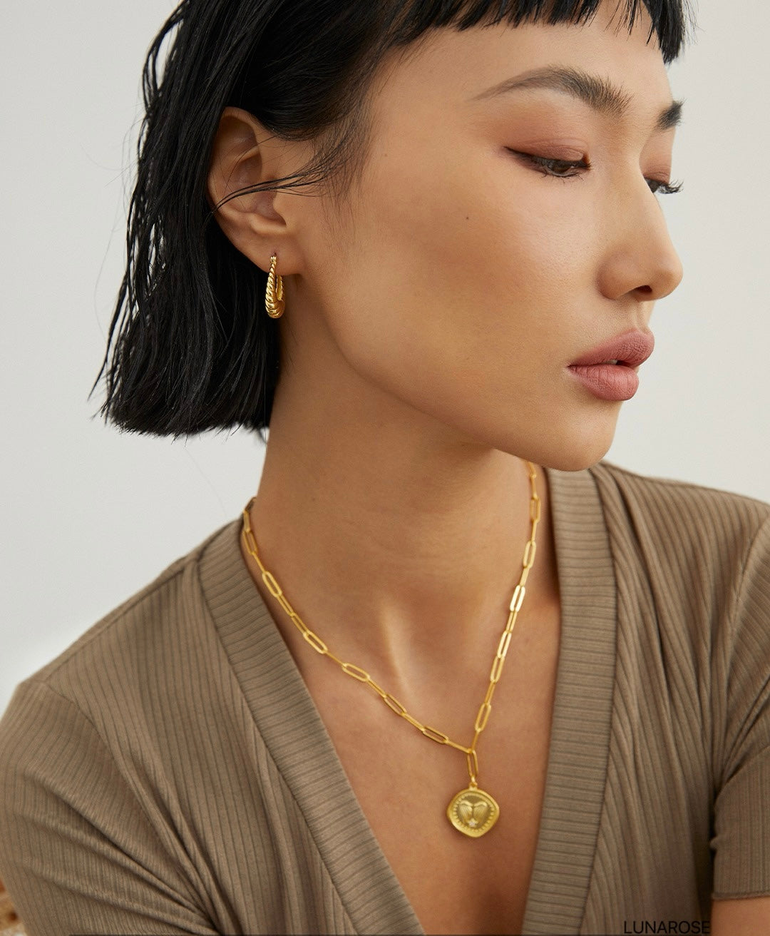 My Store Aurelia Ripple Hoops Earrings